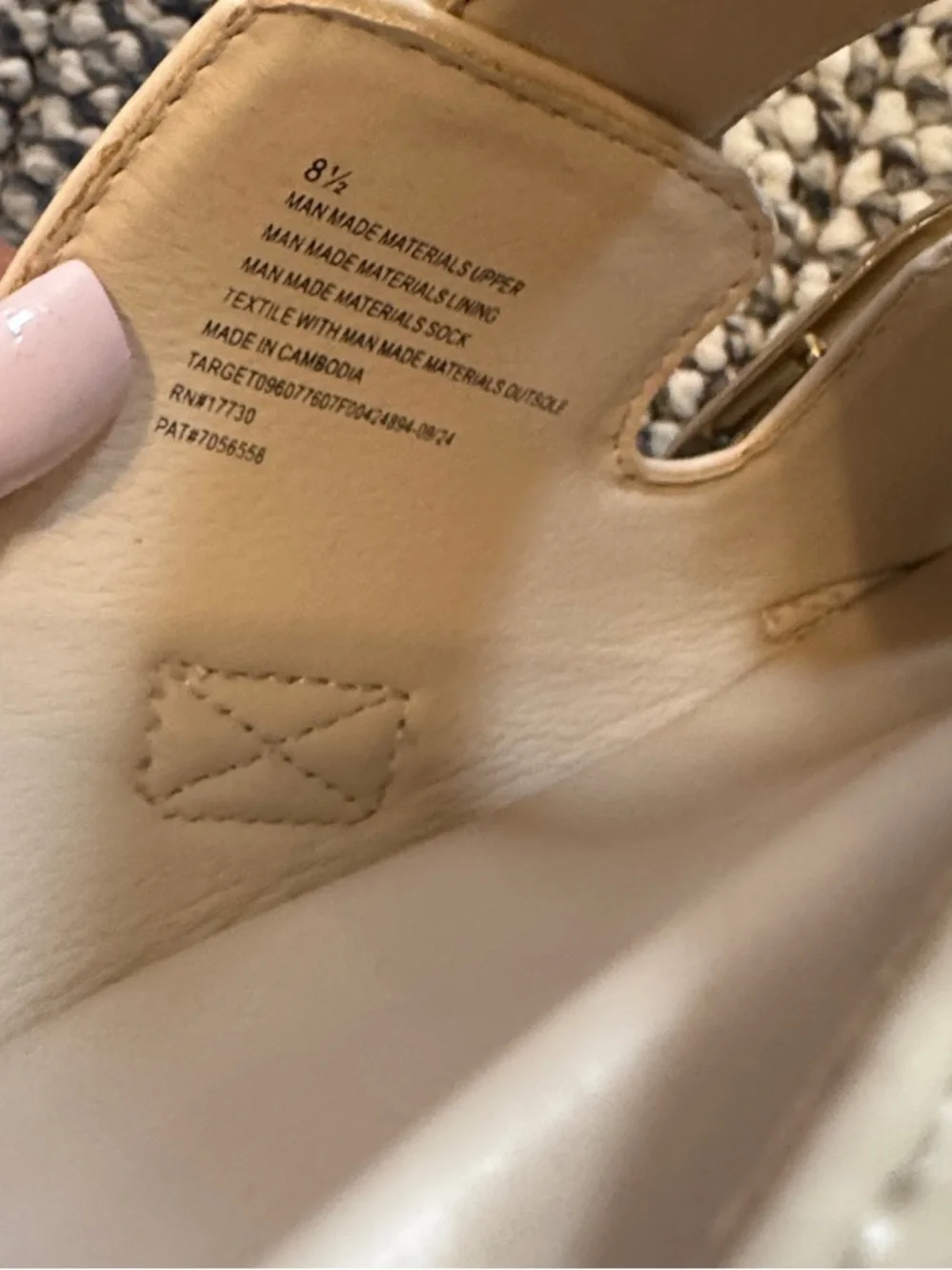 Universal Thread Cream Double Buckle Slide Sandals